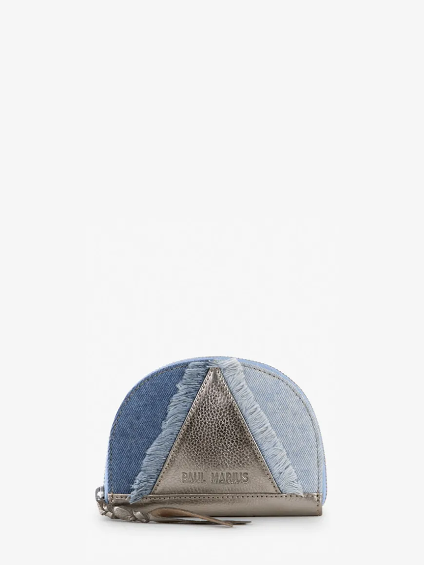 LePortefeuille Manon - Denim / Acier